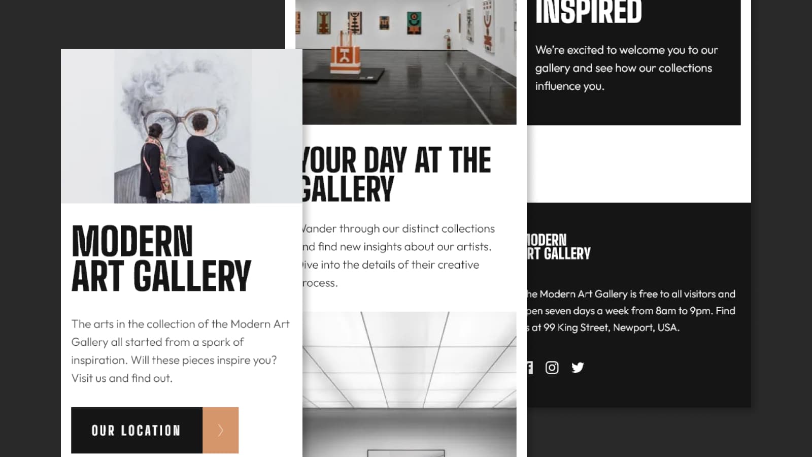 Preview of Art Gallery Website project (2)