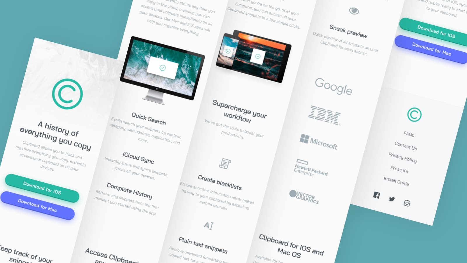 Preview of Clipboard Landing Page project (2)