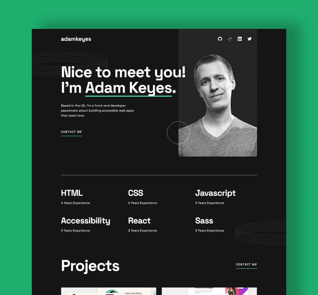 Thumbnail of the project Developer Portfolio